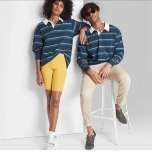 Wild fable-Unisex-Long sleeve rugby polo
Style shirt